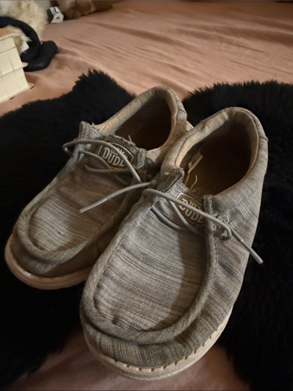 Slip-On boys hey dudes in Light Gray